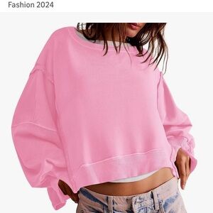 We the free pink Camden oversized sweater - size M